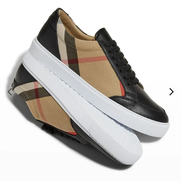 NWB Burberry Salmond Check Sneaker - Picture 3 of 6